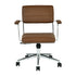 Modern Leather Office Chair, Electroplated Steel Frame - XERLON