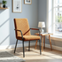 Divorcement Modern Black Dining Chair, Bamboo Fiberboard & BERGO Fabric - XYLAR