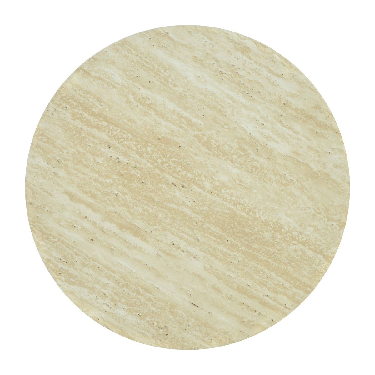 Modern Stone-Look Round Side Table Minimalist Cylinder End Table – YARAQ