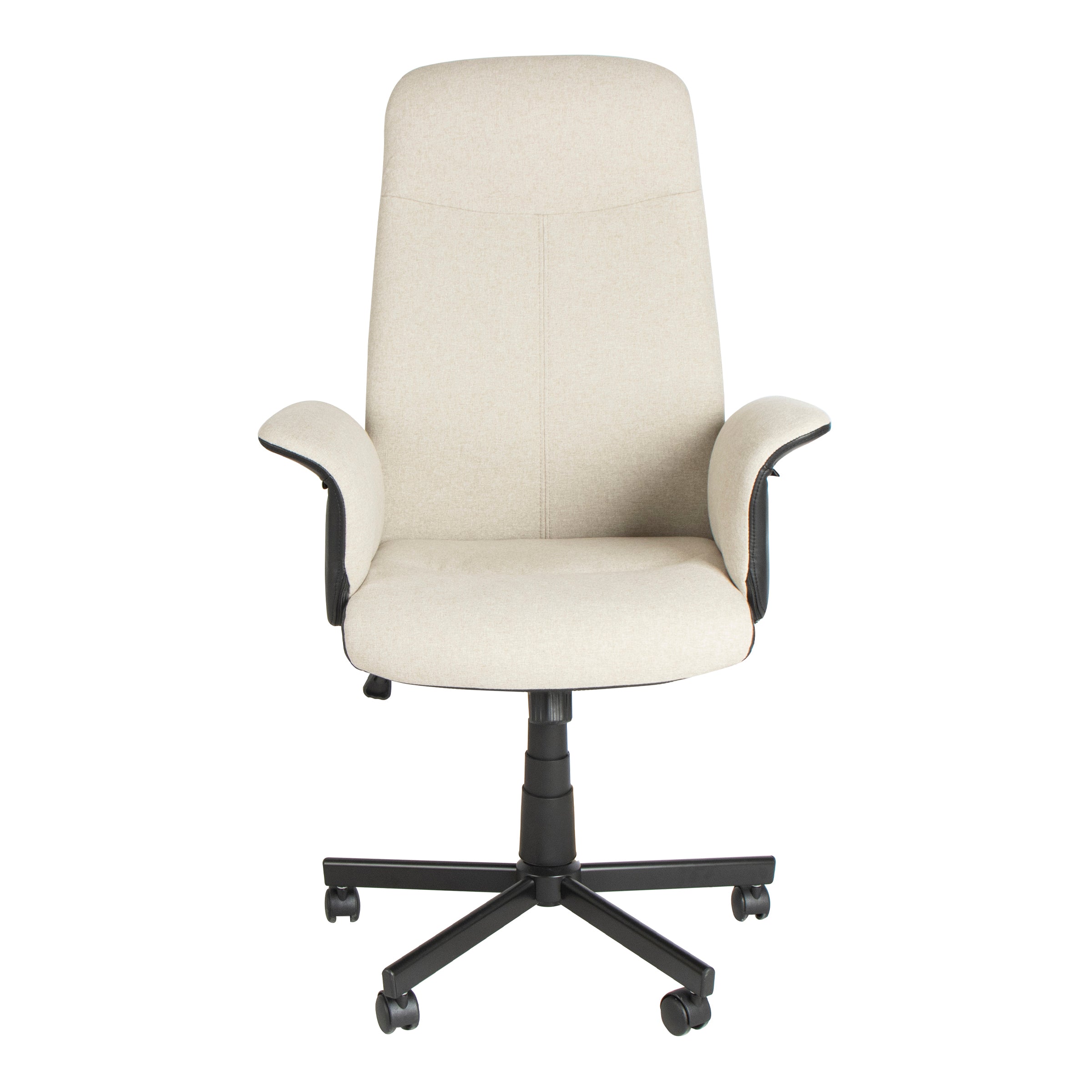 Modern Ergonomic Office Chair, PU & Fabric Upholstery - YAVEH