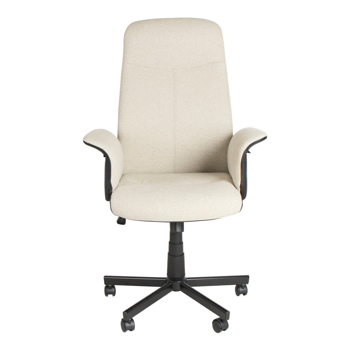 Modern Ergonomic Office Chair, PU & Fabric Upholstery - YAVEH