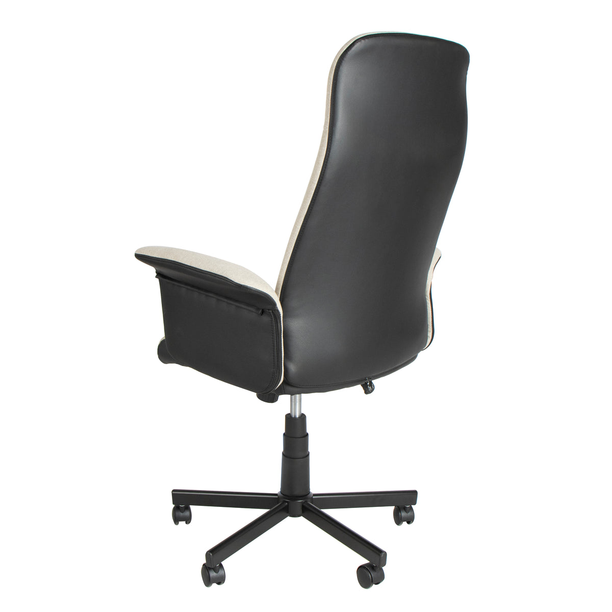 Modern Ergonomic Office Chair, PU & Fabric Upholstery - YAVEH