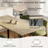 Travertine-Effect Industrial Bar Table - YAZ TRAVERTINE