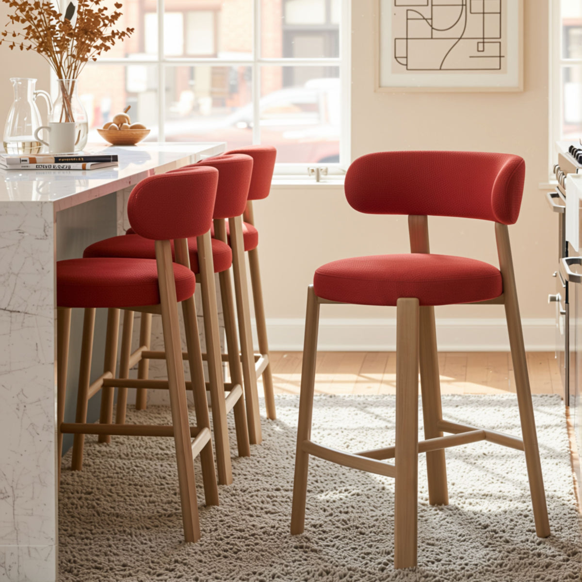 Modern Bar Stool, Sleek Design - YELOX