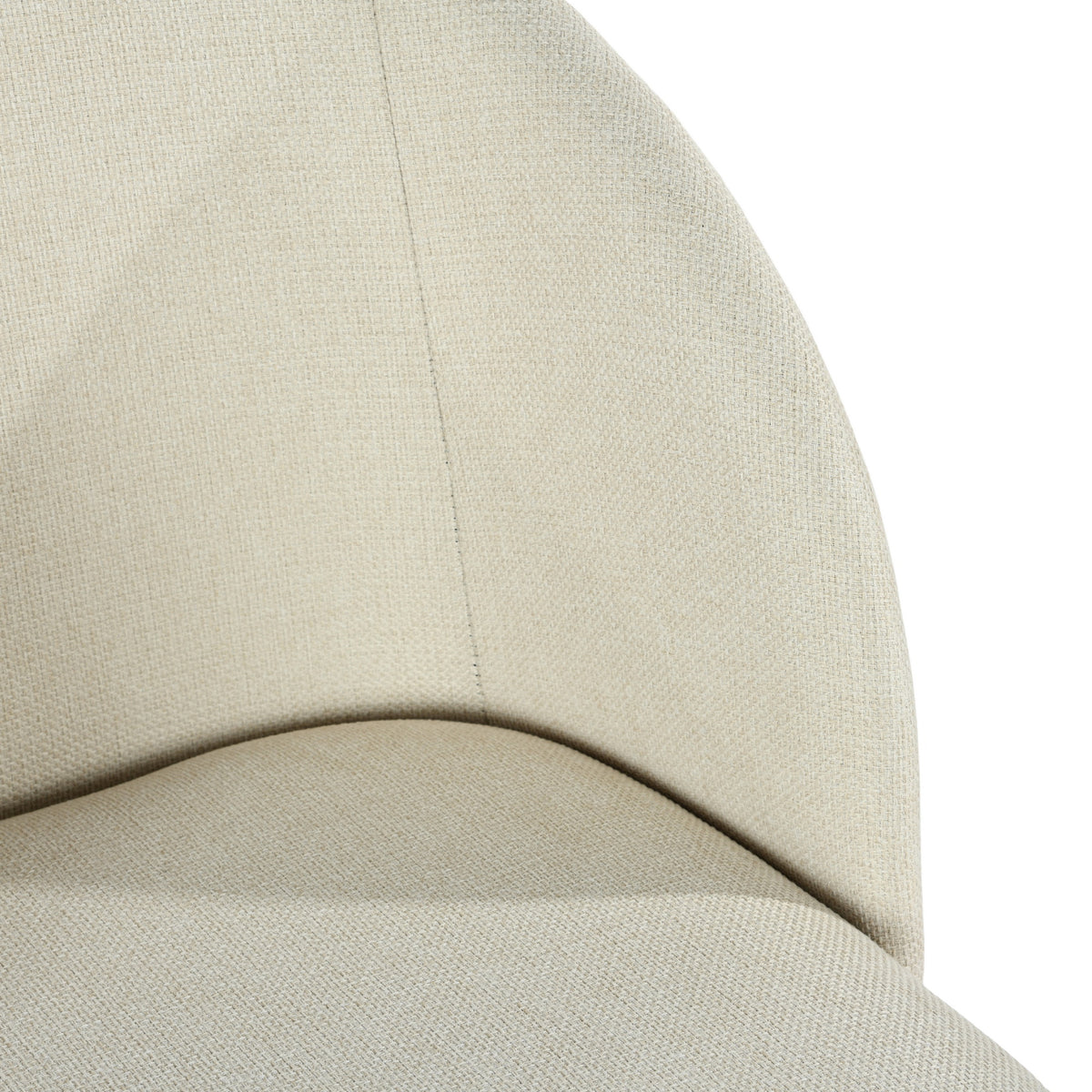 Modern Velvet Dining Chair, Wood Finish - YNEZ FABB BEIGE