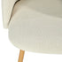 Modern Velvet Dining Chair, Wood Finish - YNEZ BEIGE