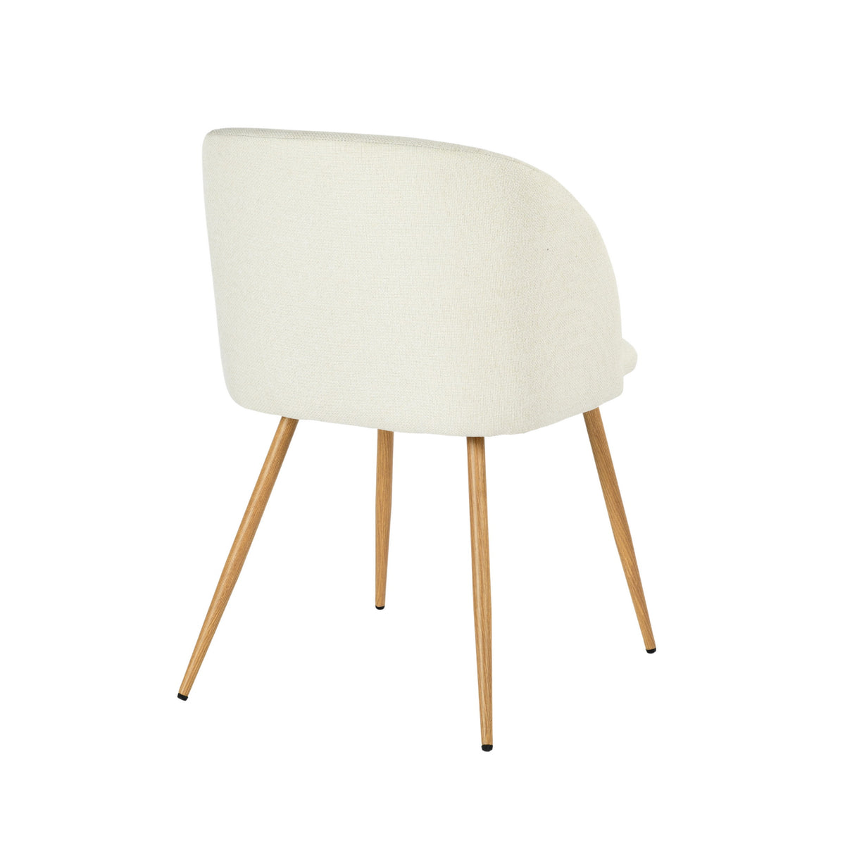Modern Velvet Dining Chair, Wood Finish - YNEZ BEIGE