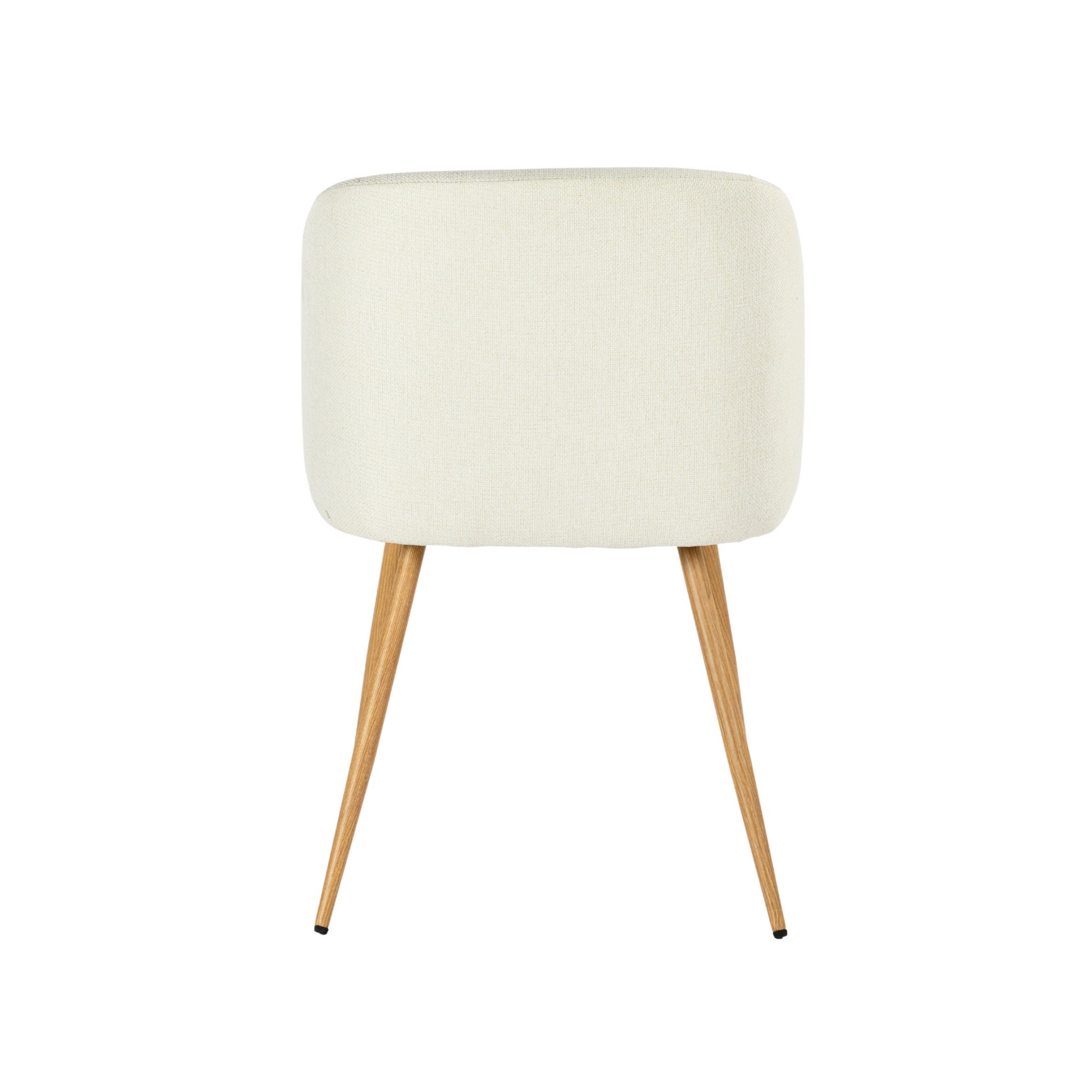 Modern Velvet Dining Chair, Wood Finish - YNEZ BEIGE