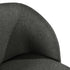 Modern Velvet Dining Chair, Dark Grey Upholstery - YNEZ FABB DARK GREY