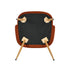 Modern Velvet Dining Chair, Wood Transfer - YNEZ FABB TERRACOTTA