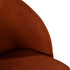 Modern Velvet Dining Chair, Wood Transfer - YNEZ FABB TERRACOTTA
