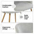 Modern Velvet Dining Chair, Light Grey Upholstery - YNEZ LIGHT GREY
