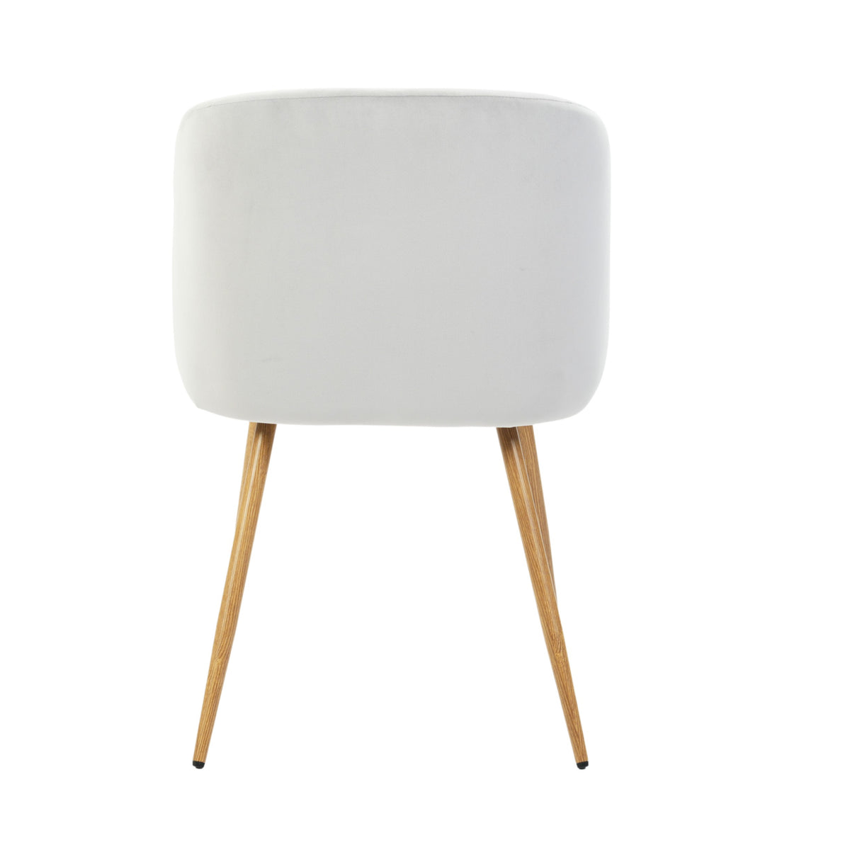 Modern Velvet Dining Chair, Light Grey Upholstery - YNEZ LIGHT GREY