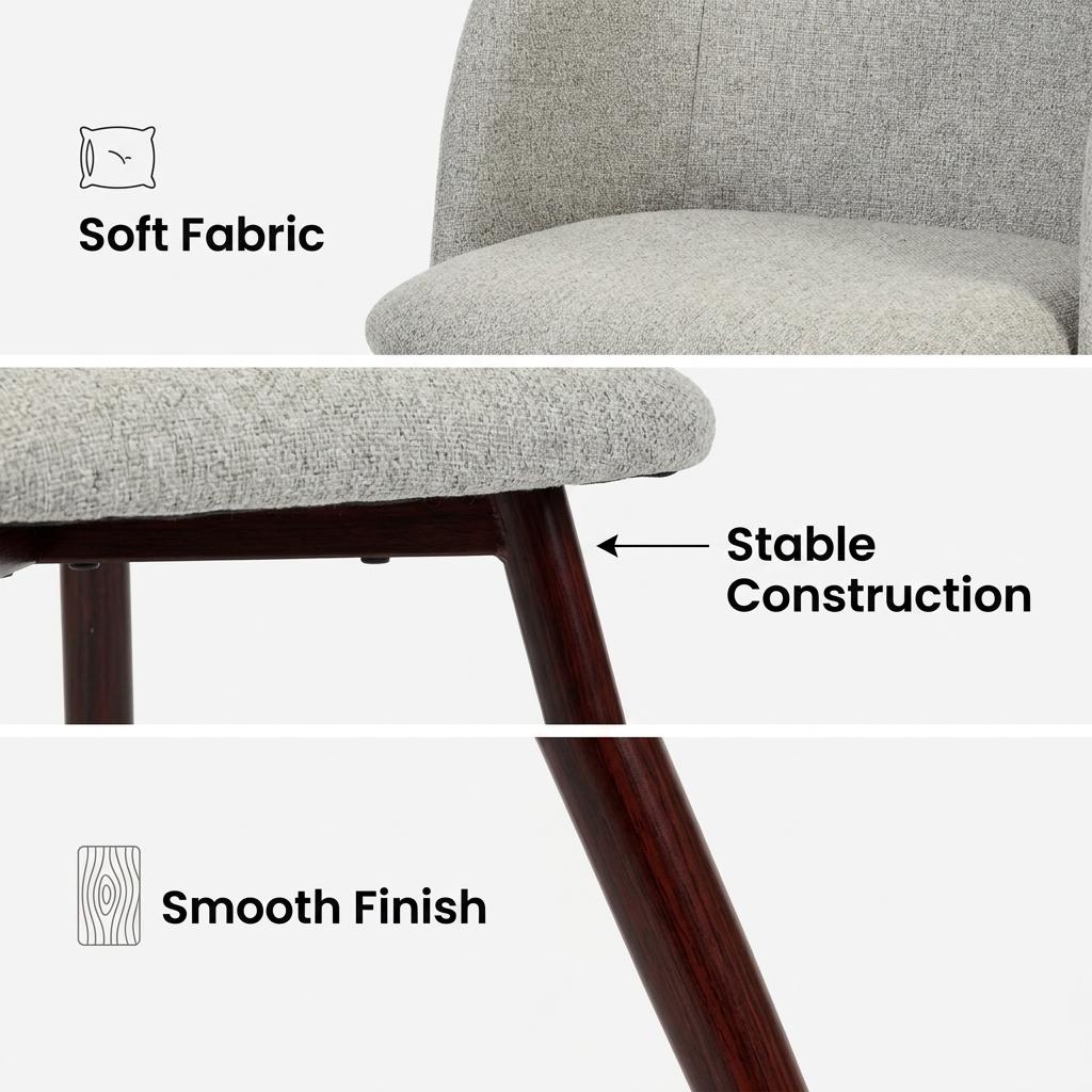 Modern Taupe Fabric Dining Chair – YNEZ TAUPE