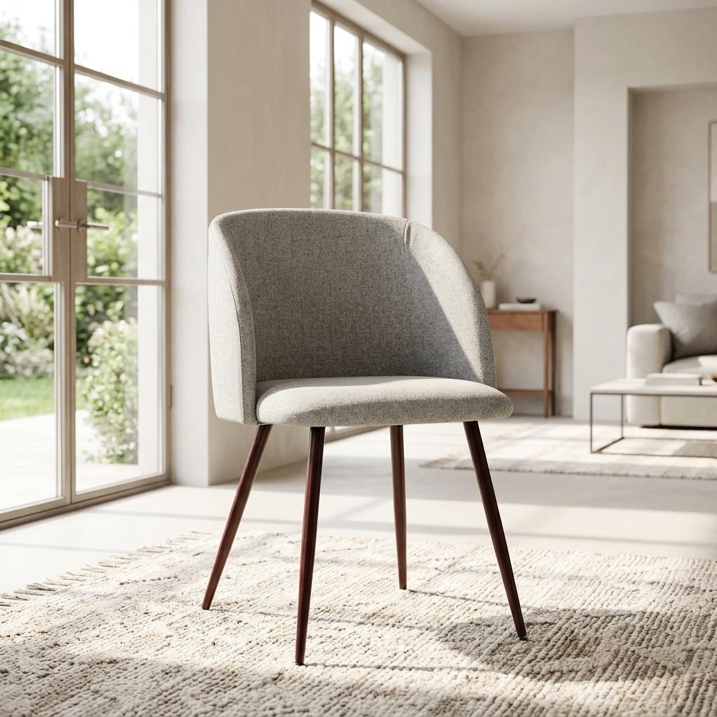 Modern Taupe Fabric Dining Chair – YNEZ TAUPE