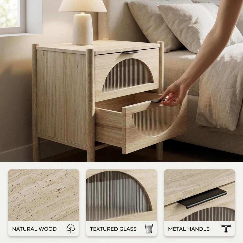 Modern Accent End Table, Sleek Design - YOHME