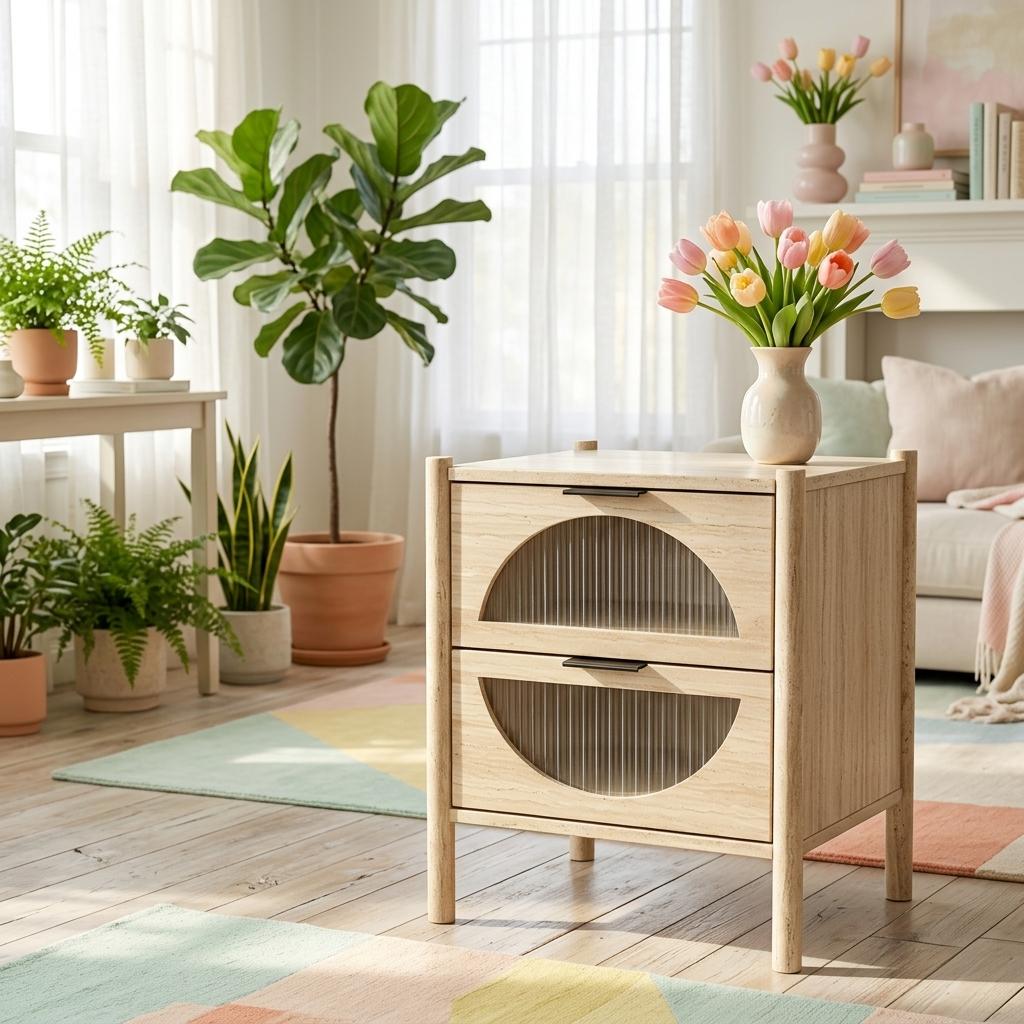 Modern Accent End Table, Sleek Design - YOHME