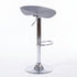 Modern Chrome Bar Stool, Adjustable PP Seat - YORK GREY
