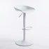 Modern Adjustable Bar Stool, White PP Seat – YORK WHITE A