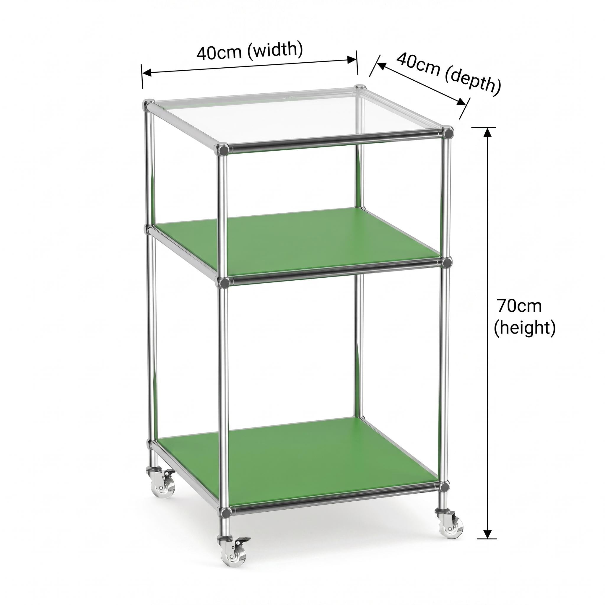 Modern Green Steel Accent Table – ZILO