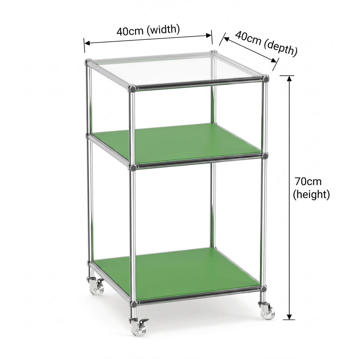 Modern Green Steel Accent Table – ZILO