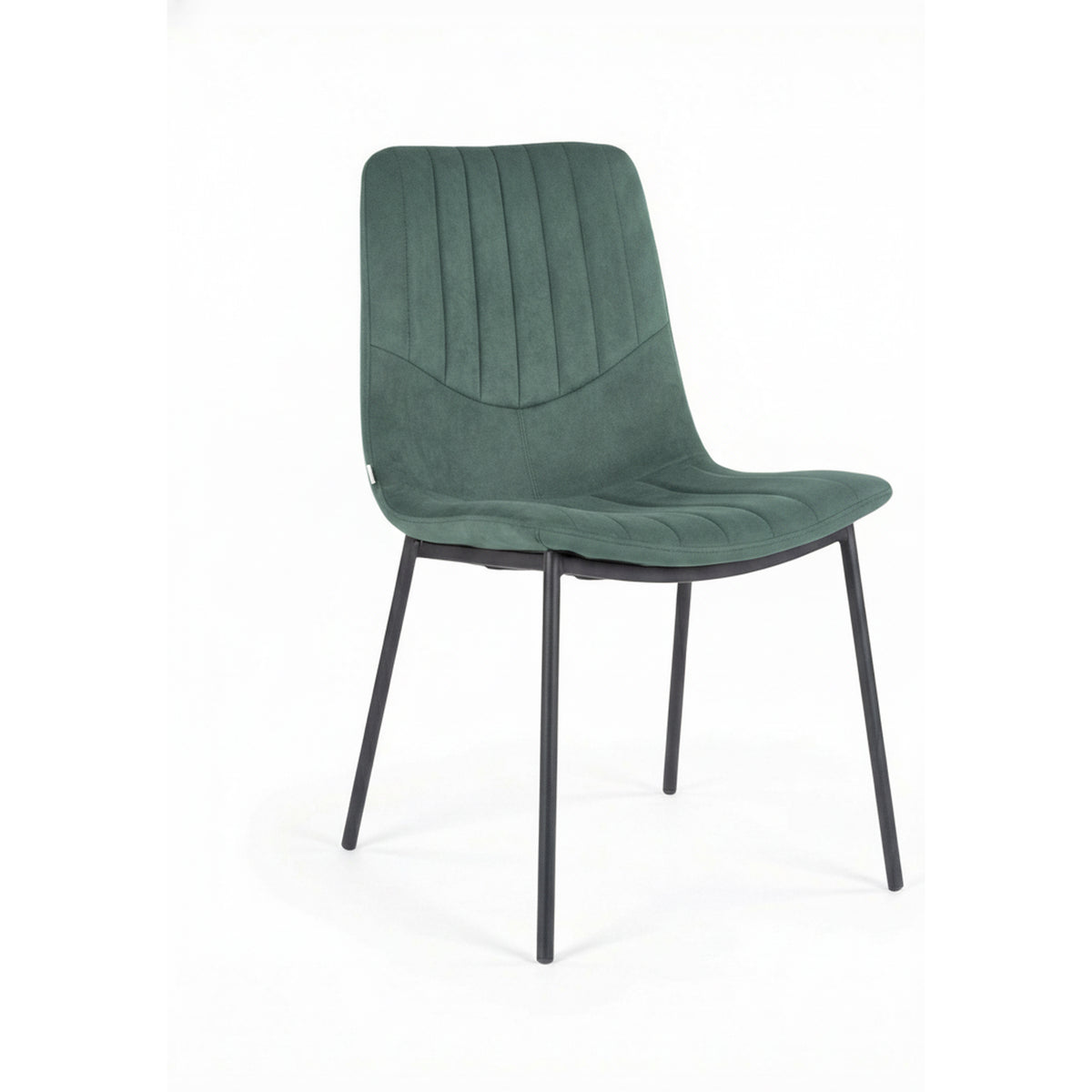 Adustiosis Modern Velvet Dining Chair, Black Painted Frame - ZORIX