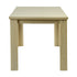 Modern Yellow Travertine Effect Finish Dining Table, Particle Board Melamine - ZORP