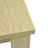 Modern Yellow Travertine Effect Finish Dining Table, Particle Board Melamine - ZORP
