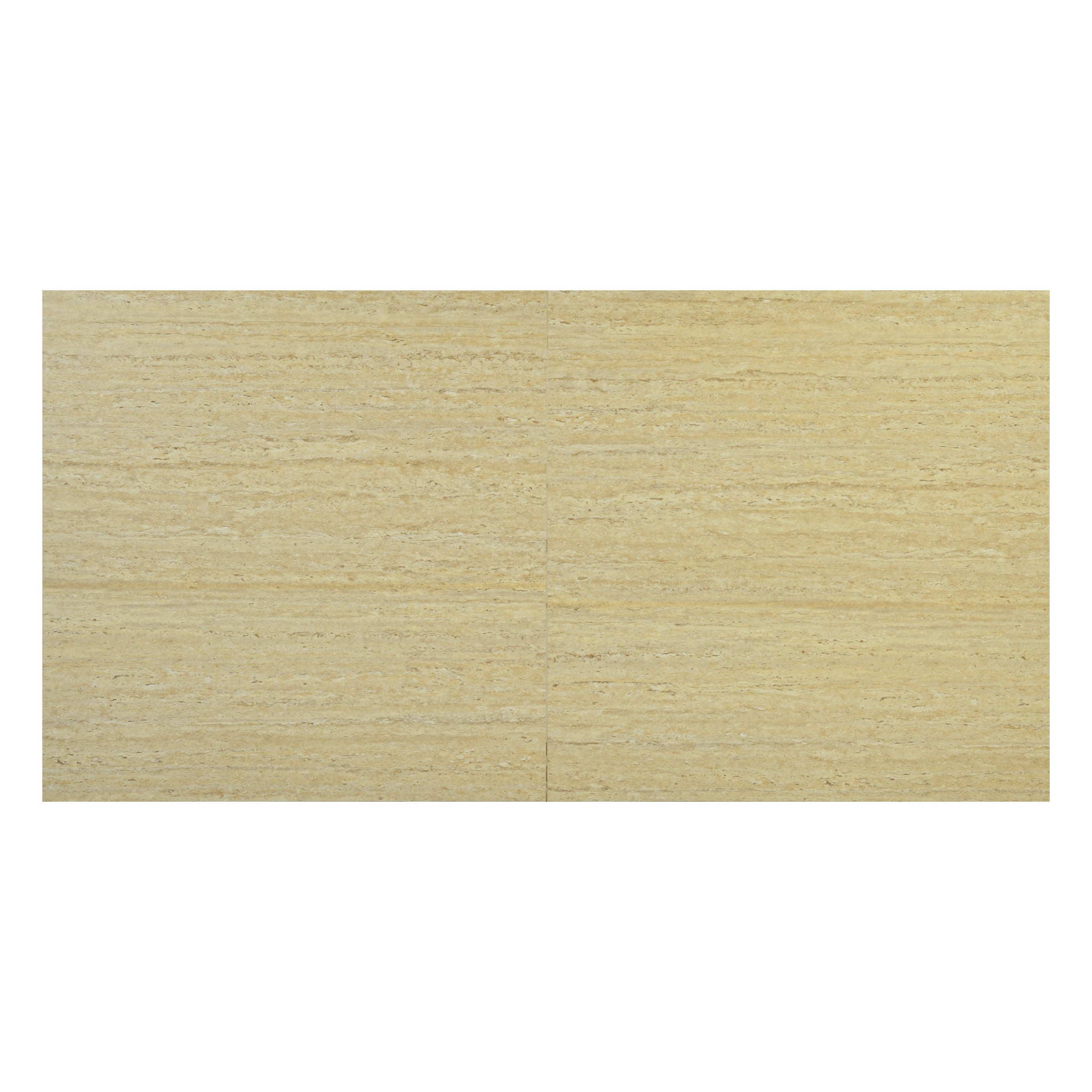 Modern Yellow Travertine Effect Finish Dining Table, Particle Board Melamine - ZORP