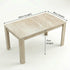 Modern Yellow Travertine Effect Finish Dining Table, Particle Board Melamine - ZORP