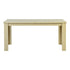 Modern Yellow Travertine Effect Finish Dining Table, Particle Board Melamine - ZORP