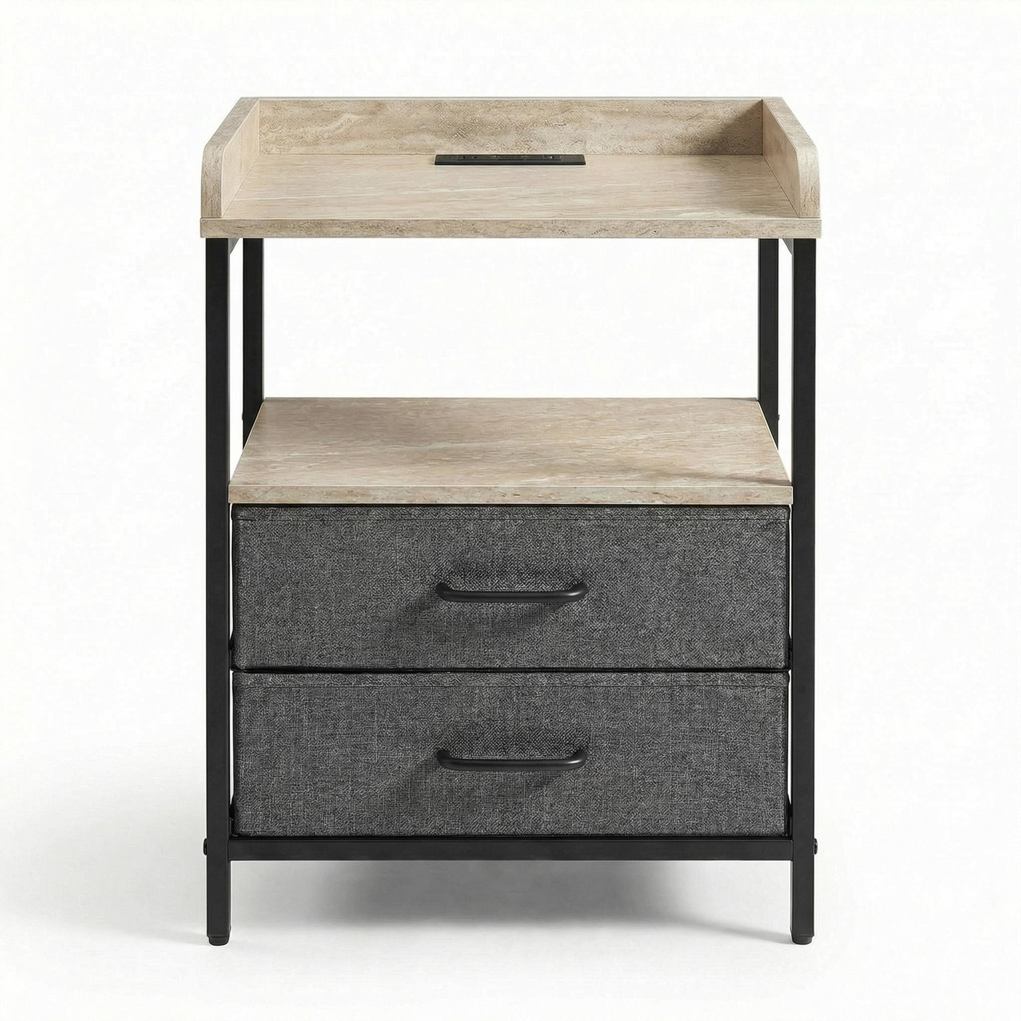 Modern Minimalist End Table, Compact Accent Stand - ZYKO