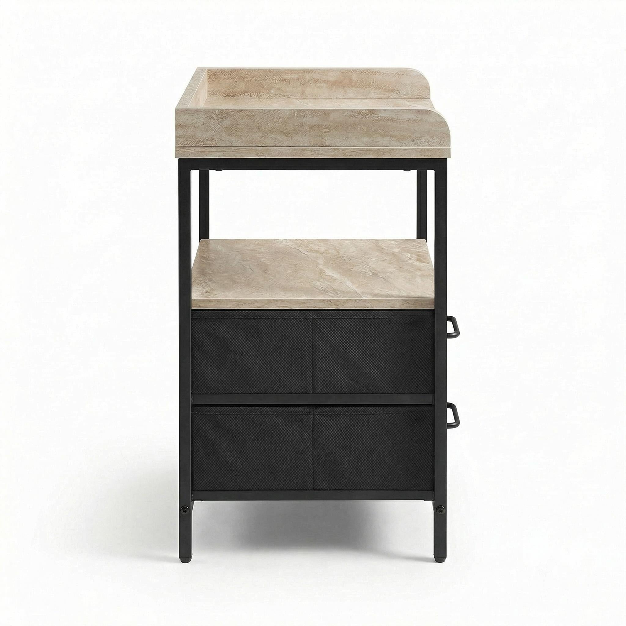 Modern Minimalist End Table, Compact Accent Stand - ZYKO