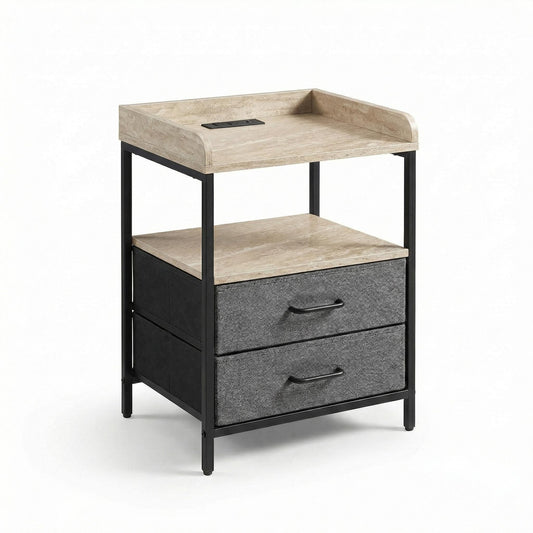Modern Minimalist End Table, Compact Accent Stand - ZYKO