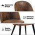 Zomba Suede Black Leg Dining Chairs
