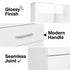 Modern White Storage, Melamine Finish - CARLETON OVERBED STORAGE