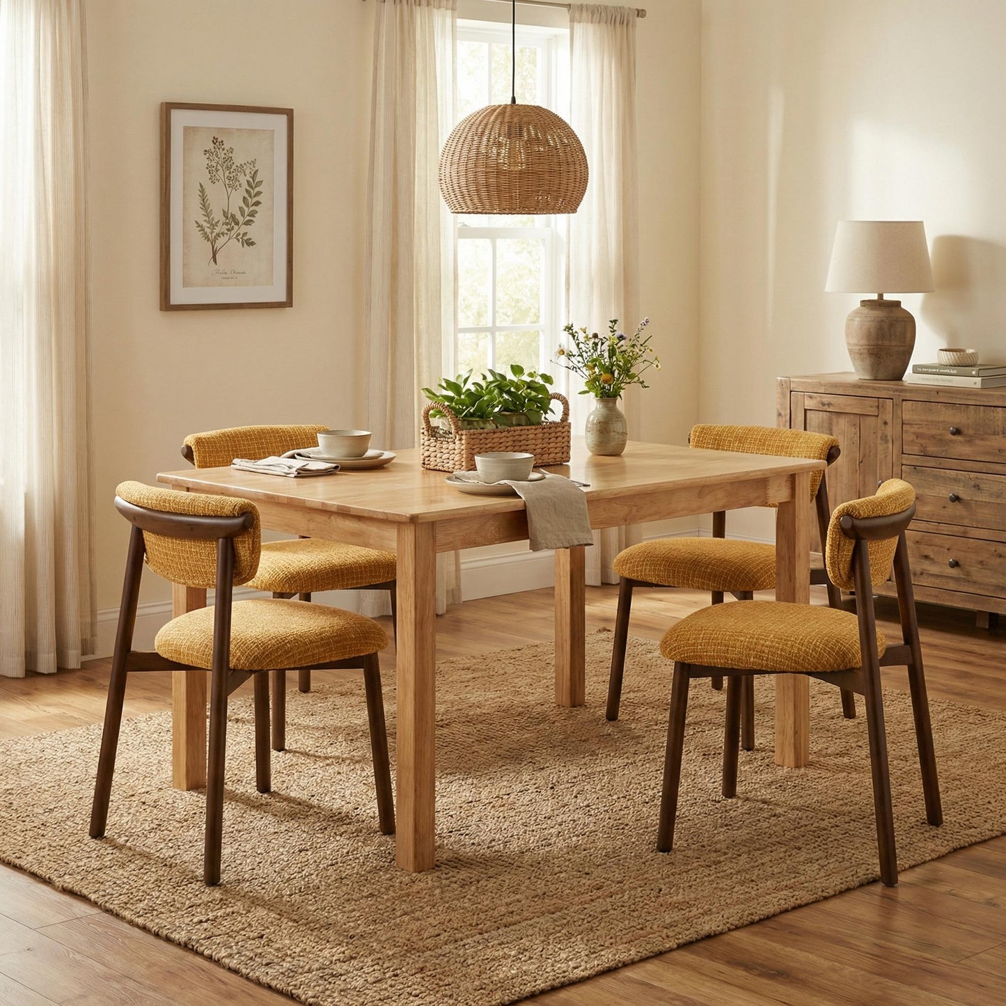 Modern Minimalist Dining Table, Sleek Design - GLORG