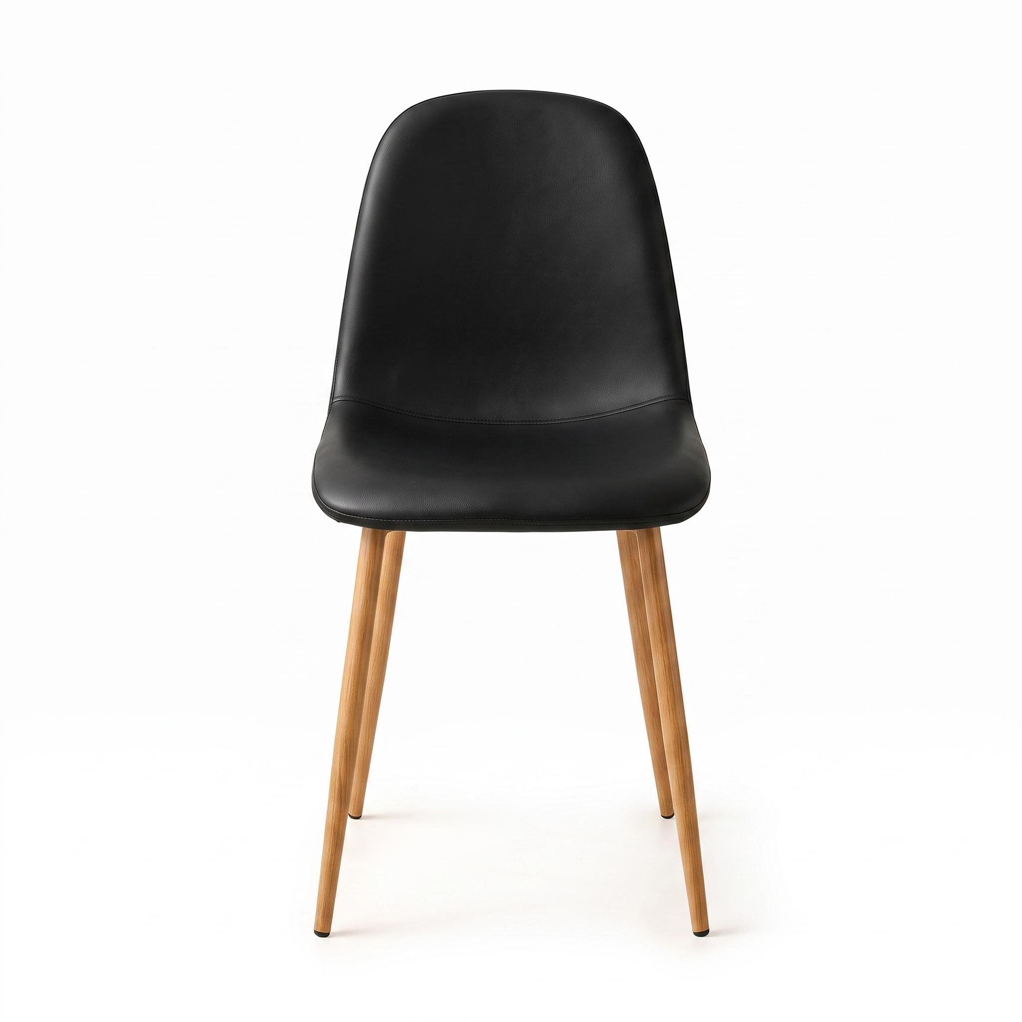 CHARLTON PU WOODEN LEG 4PCS FM Dining Chair