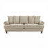 Modern Beige Fabric, Wooden Frame Sofa - ELAITH 3.5 SEAT
