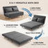 Modern Velvet Sofa, Navy Blue Iron Legs - LENA SOFAB