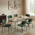 Modern Yellow Travertine Effect Finish Dining Table, Particle Board Melamine - ZORP