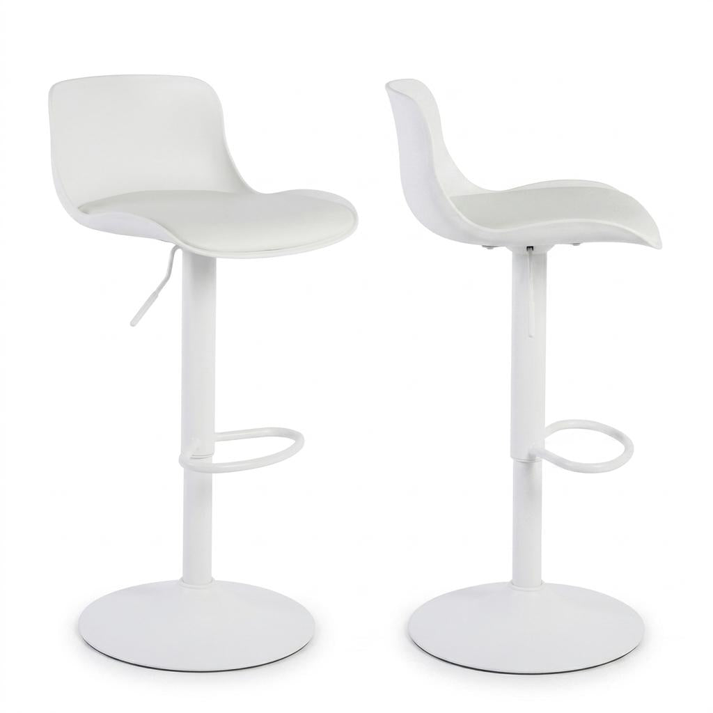 Jevon White Bar Stool