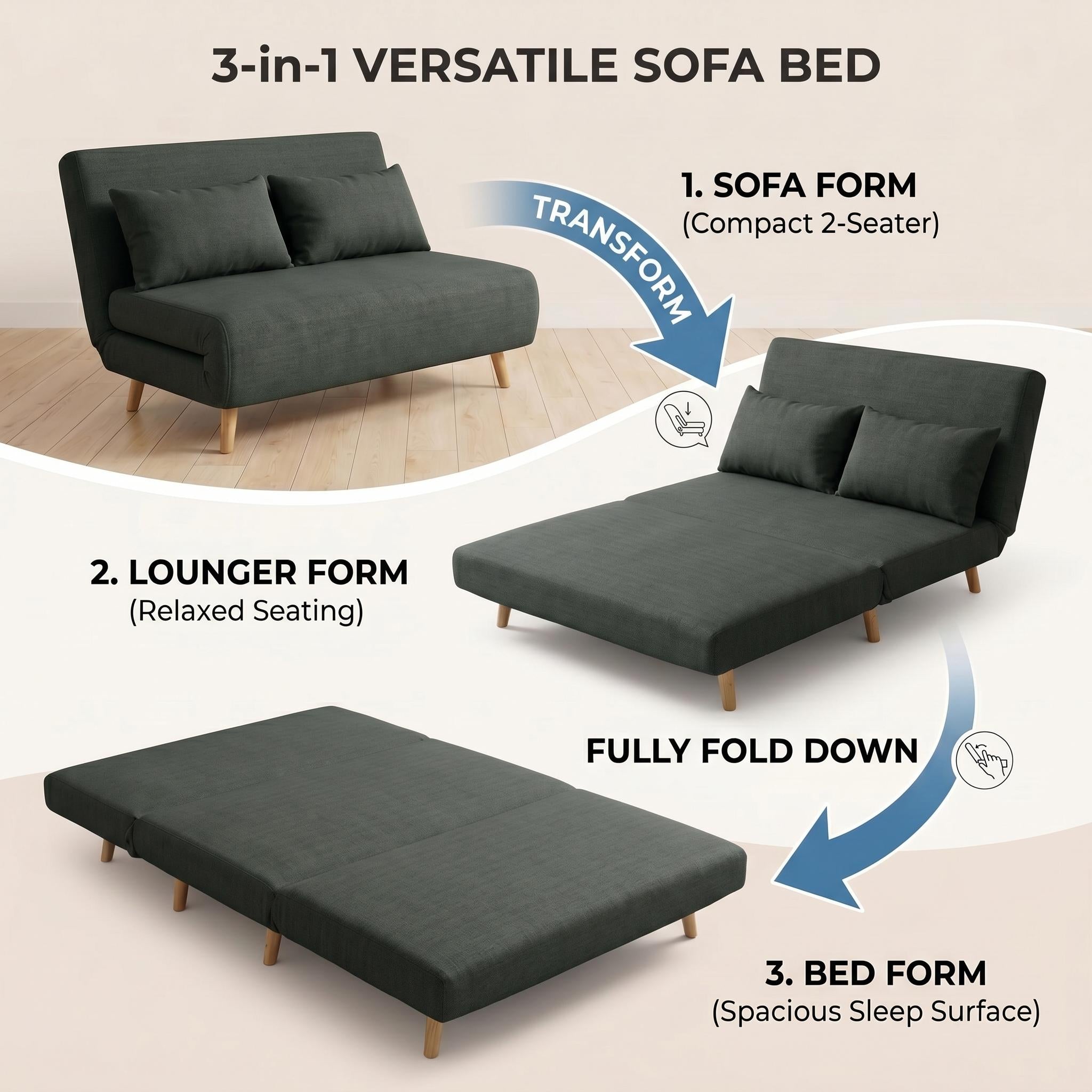 Modern Velvet Green, Rubberwood Legs - LENA SOFAB GREEN