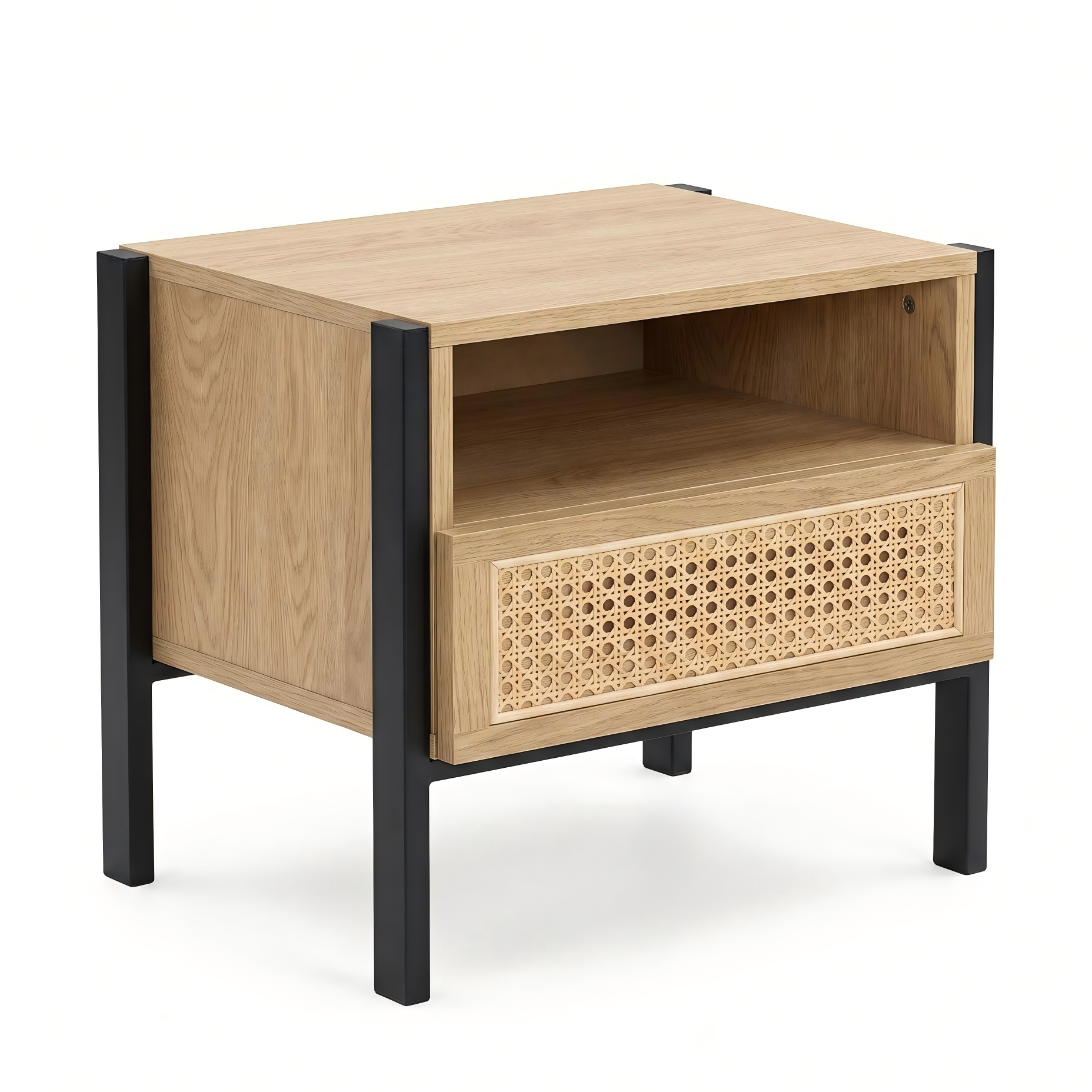 Modern Sideboard, MDF & PE Rattan Front – SHELLY