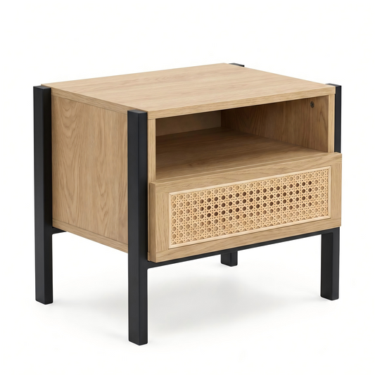 Modern Sideboard, MDF & PE Rattan Front – SHELLY