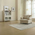 Modern Beige Fabric, Wooden Frame Accent - ELAITH Armchair