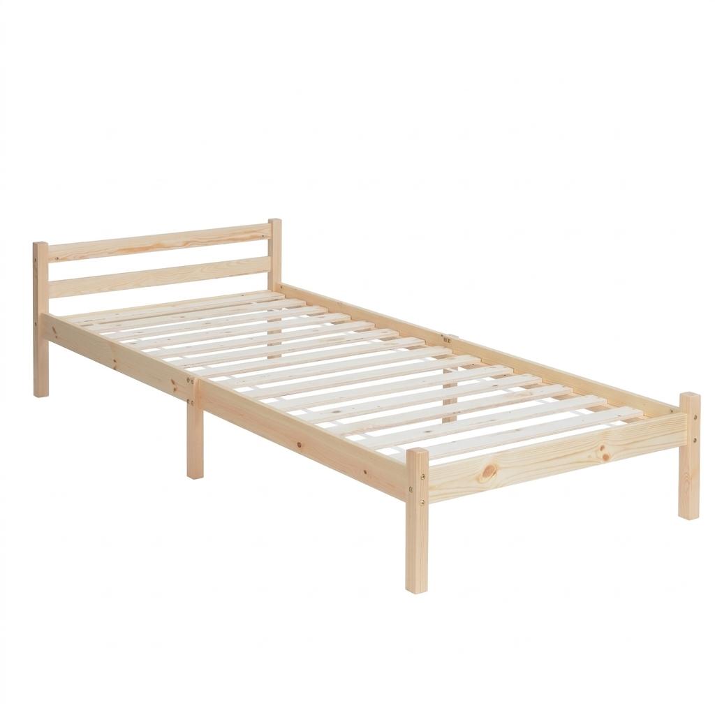 Modern Pine Frame, Space-Saving Single Bed - FIRENZE A