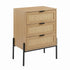 Modern Storage Cabinet, Melamine Particleboard & Metal Frame - EDDUT