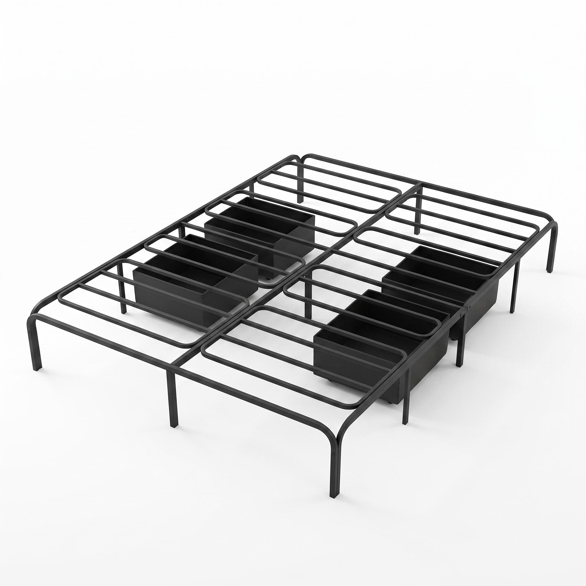 MBF-B-Q Queen Iron Bed Frame Black