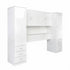 Modern White Storage, Melamine Finish - CARLETON OVERBED STORAGE